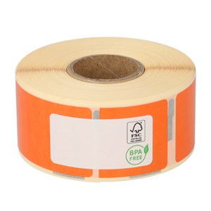 Dymo 99010 compatible labels, 89mm x 28mm, 260 etiketten, oranje