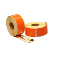 12x Seiko SLP-1OLB compatible labels, 89mm x 28mm, 260 etiketten, oranje