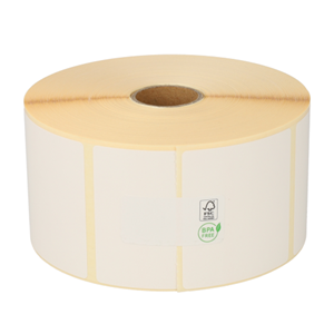 Bixolon compatible labels, 57mm x 51mm, 1370 etiketten, 25mm kern, wit