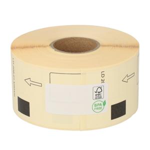 Brother DK-11208 compatible labels, 38mm x 90mm, 400 etiketten, wit