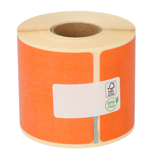 Dymo 99014 compatible labels, 101mm x 54mm, 220 etiketten, oranje