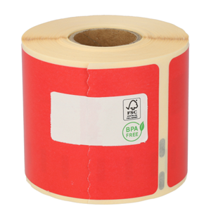 Dymo 99014 compatible labels, 101mm x 54mm, 220 etiketten, rood