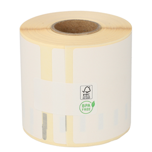 Dymo 99019 compatible labels, verwijderbaar, 190mm x 59mm, 110 etiketten, blanco