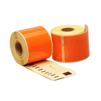 12x Seiko SLP-SRL compatible labels, 101mm x 54mm, 220 etiketten, oranje