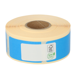 Dymo 11352 compatible labels, 54mm x 25mm, 500 etiketten, blauw