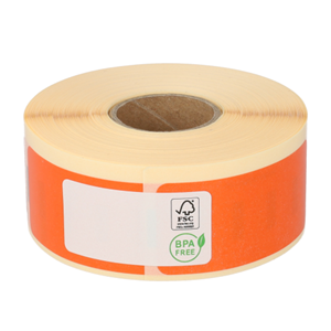 Dymo 11352 compatible labels, 54mm x 25mm, 500 etiketten, oranje