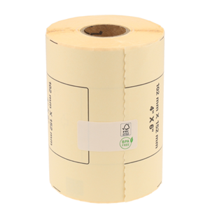 Brother DK-11241 compatible labels, 102mm x 152mm, 200 etiketten, wit