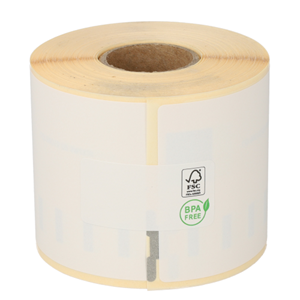 Dymo 99015 compatible labels, verwijderbaar, 70mm x 54mm, 320 etiketten, blanco