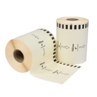 Brother DK-22243 compatible label, 102mm x 30.48m, blanco, permanent