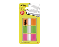 Post-it Haftstreifen Index, 25,4 x 43,2 mm, 3-farbig