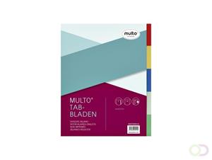 Multo Tabbladen  A4 23R 5-delig PP assorti