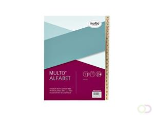 Multo Tabbladen  A4 23-rings 24-delig A-Z karton chamois