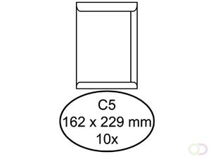 Envelop  akte C5 162x229mm zelfklevend wit 10stuks