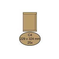 Envelop  akte C4 229x324mm 90gr bruin 25 stuks