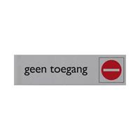 Infobord pictogram geen toegang 165x44mm