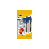 Bic Balpen  Cristal blauw medium zakje à 8+2 gratis