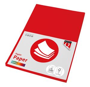 Kopieerpapier Fastprint A4 120gr felrood 100vel
