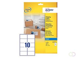 Avery Etiket  J8173-10 99.1x57mm wit 100stuks