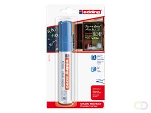 Edding Viltstift  4090 window schuin blauw 4-15mm op blister