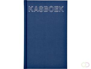 Kasboek 103x165mm 192blz 1 kolom blauw