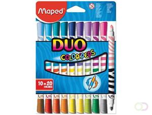 Maped Viltstift  Color'peps duo karton ophangdoos 10stuks