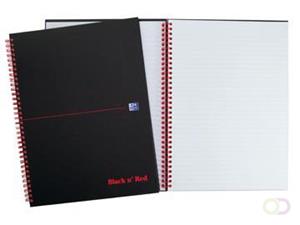 Oxford Notitieboek  Black n' Red A5 70v lijn