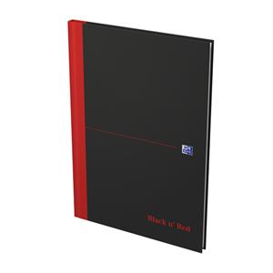 Oxford Black n,  Red Notizbuch - gebunden, DIN A4, kariert