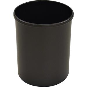 Vepa Bins Ronde metalen papierbak 15 liter. zwart. diameter 25.5 x 31 cm