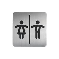 Durable Infobord pictogram  4958 vierkant wc dames/heren 150