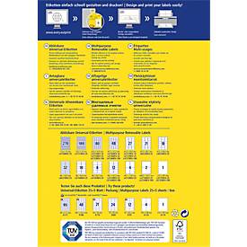 Avery Etiket  L4745REV-25 96x63.5mm verwijderbaar wit 200stuks