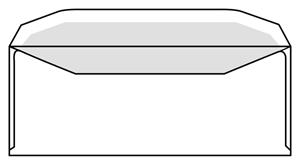 Office Envelop C5/6 114x229mm venster rechts gegomd wit 500st