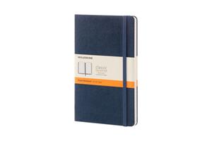 Moleskine Notitieboek  large 210X130mm lijn saffierblauw