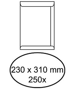 Office Envelop akte 230x310mm zelfklevend 100gr wit 250stuks