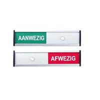 Posta Infobord aanwezig/afwezig 125x30mm