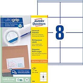 Etiket Avery Zweckform 3426 105x70mm wit 800stuks