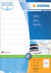 Herma PREMIUM etiketten met rechte hoeken stuks) (pak 13000 stuks)