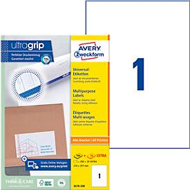 Avery Zweckform Etiket  3478 A4 wit 200stuks