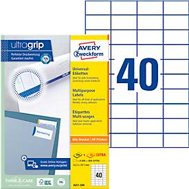 Avery Zweckform Etiket  3651 52.5x29.7mm wit 8000stuks