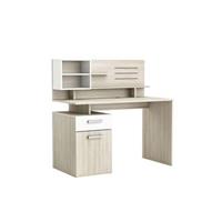 Leen Bakker Demeyere bureau Malicia - licht eiken/wit - 121,9x123x60 cm