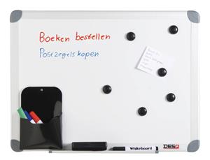 Desq Whiteboard  45x60cm in kunststof draagtas