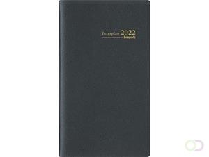 brepols Zakagenda Interplan week NL 2020 GENOVA zwart/blauw/rood 9x 16 cm