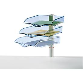 Novus Briefablageset CopySwinger A4 / B4 lichtgrau-transparent 3 Fächer