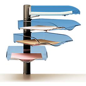 Novus Briefablageset CopySwinger A4 / B4 anthrazit-transparent 4 Fächer