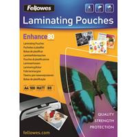 Fellowes Laminating Pouches Enhance 80 micron