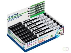 Giotto Robercolor whiteboardmarker maxi, schuine punt, zwart