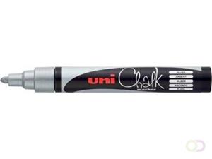 Uni-Ball Kreidemarker Chalk PWE-5M, silber, Rundspitze