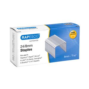 Rapesco 24/8mm Galvanised Staples (Pack 5000)