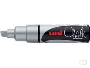 Uni-Ball Kreidemarker Chalk PWE-8K, silber, Keilspitze