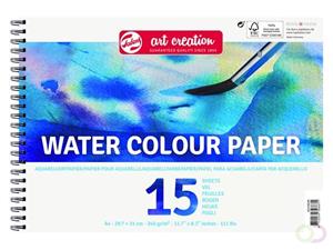 Talens Art Creation aquarelpapier 240 g/m² ft A4, blok met 15 vellen