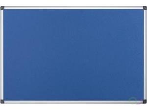 Pergamy textielbord met aluminium frame ft 60 x 90 cm, blauw